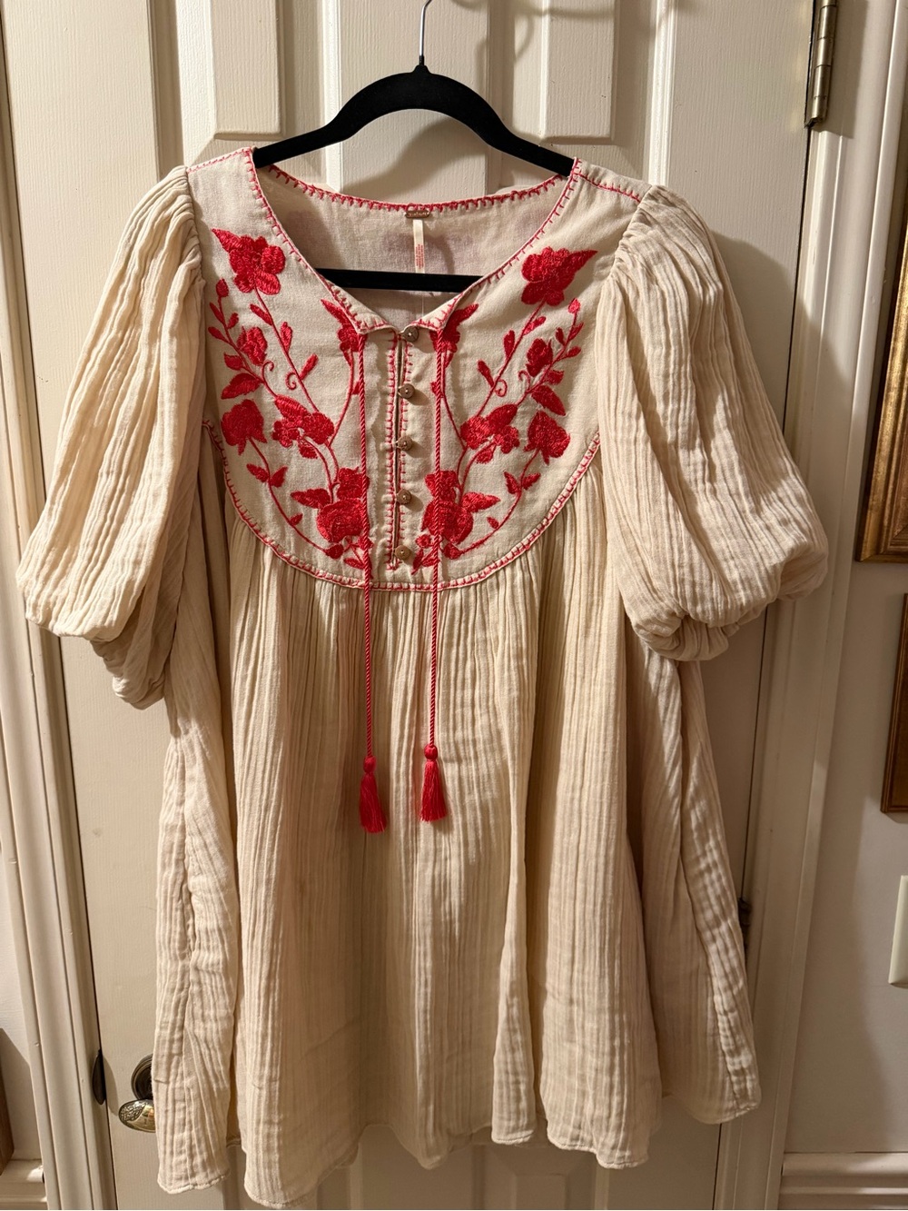 Free People Rosa Linda Embroidered Mini Dress Sz S NWT